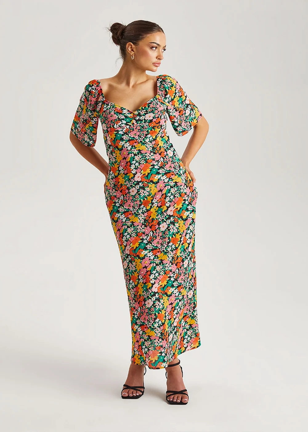Urban Bliss Floral Angel Sleeve Maxi Dress - 8 Image 1