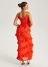 Urban Bliss Red Ruffle Maxi Dress - 16 Image 4