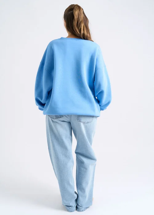 Urban Bliss Blue Florida Oversized Sweatshirt - S Image 4