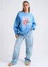 Urban Bliss Blue Florida Oversized Sweatshirt - S Image 3