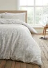 Bianca Fine Linens Shadow Leaves 200 Thread Count Cotton Reversible Duvet Cover Set Natural - Single Image 4