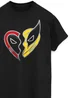 Spiral Galaxy Marvel Deadpool & Wolverine Besties Men Black T-ShirtBlack - 4XL Image 2