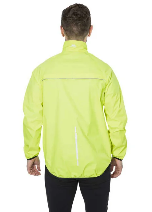Trespass Yellow Retract Hi-Vis Packaway Waterproof Jacket. - XL Image 3