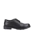 Hush Puppies Boys Black Bruno Senior School Shoes (Older 3-6) - Size 6 Image 1