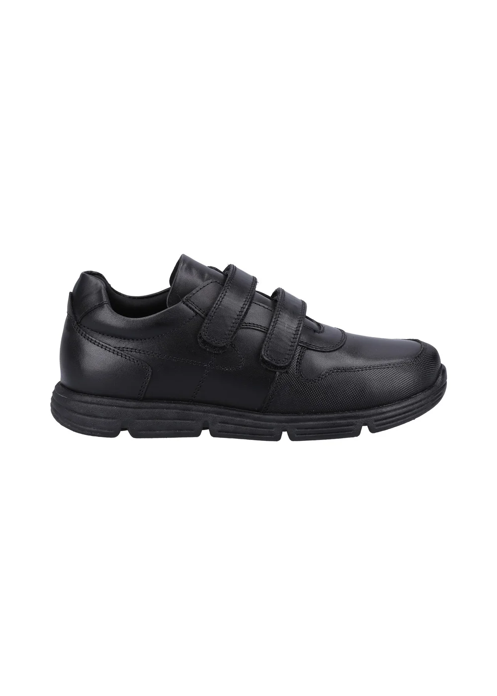 Hush Puppies Boys Black Lucas Senior School Shoes (Older 3-6) - Size 5 Image 1