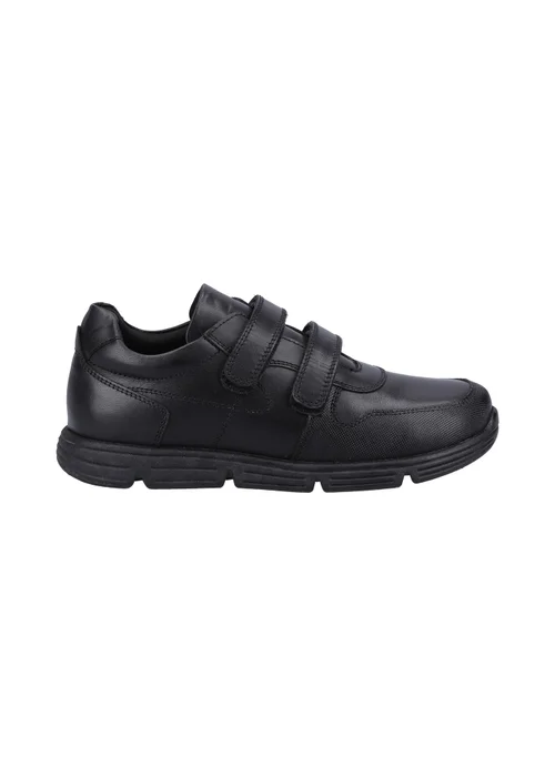 Hush Puppies Boys Black Lucas Junior School Shoes (Younger 10-Older 2) - Size 1 Image 1