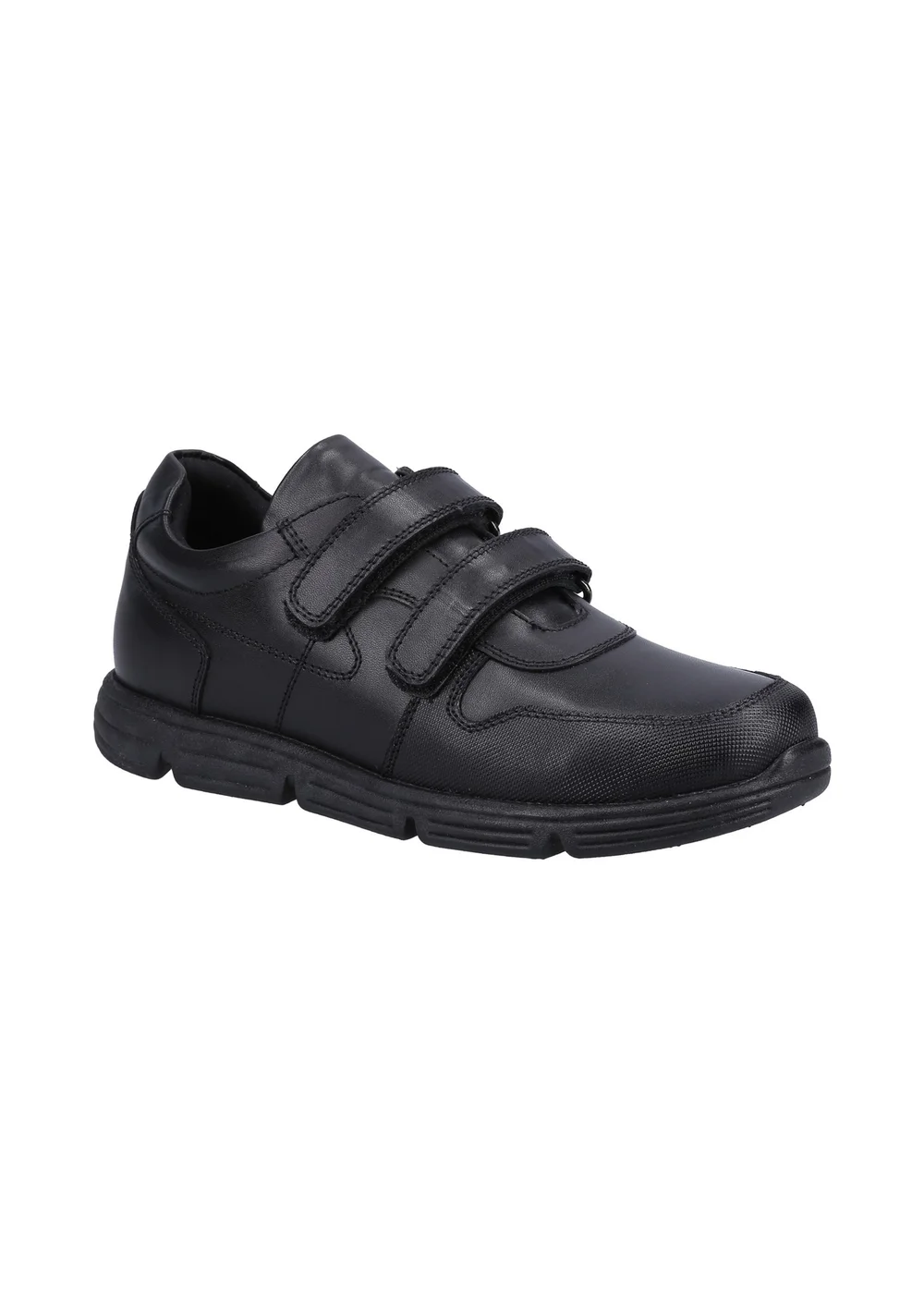 Hush Puppies Boys Black Lucas Junior School Shoes (Younger 10-Older 2) - Size 1 Image 2