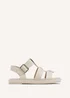 Linzi Camden Ivory Faux Leather Gladiator Style Sandal - Size 4 Image 2