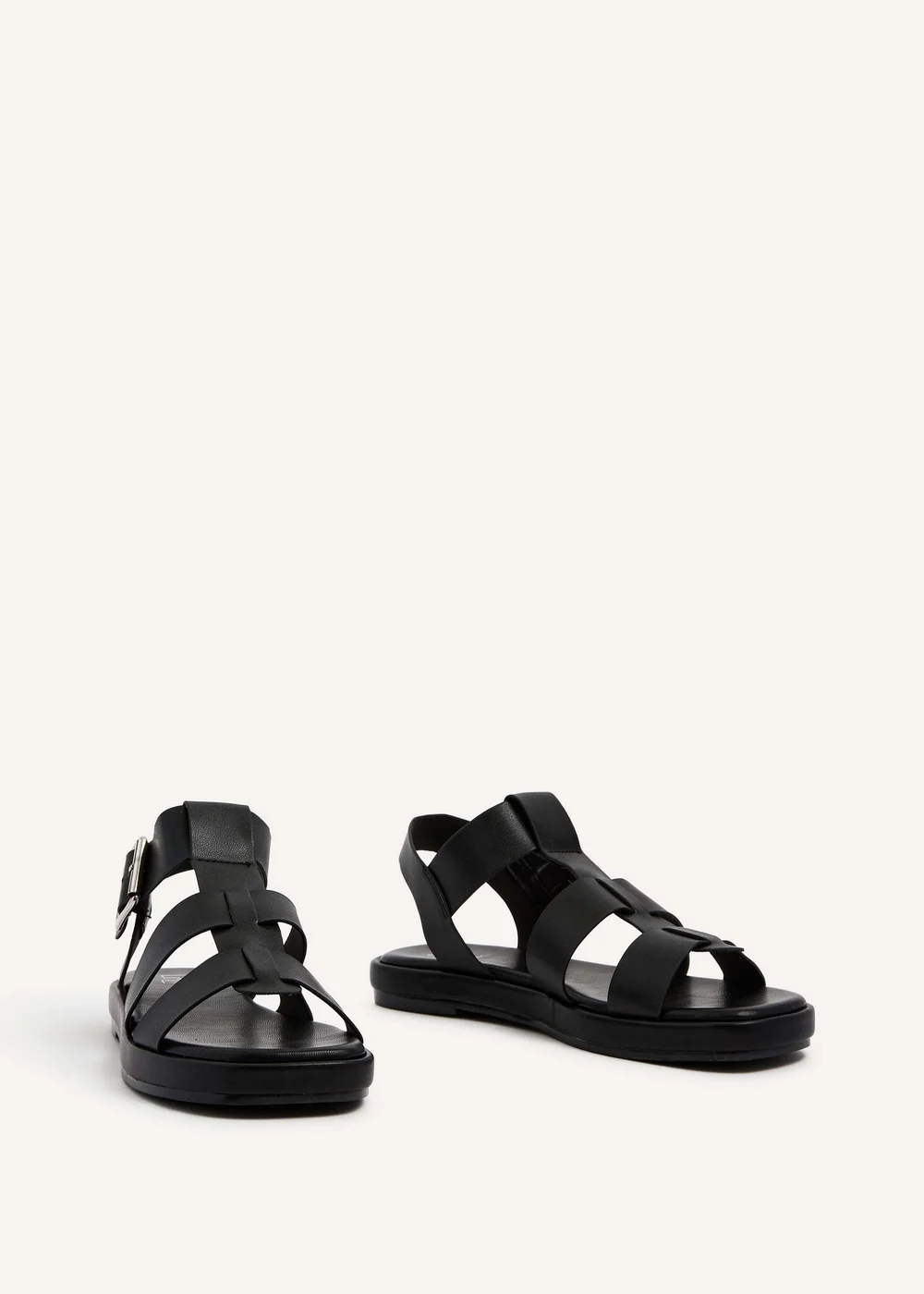 Linzi Camden Black Gladiator Sandals - Size 6 Image 3