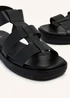 Linzi Camden Black Faux Suede Gladiator Style Sandal - Size 6 Image 4