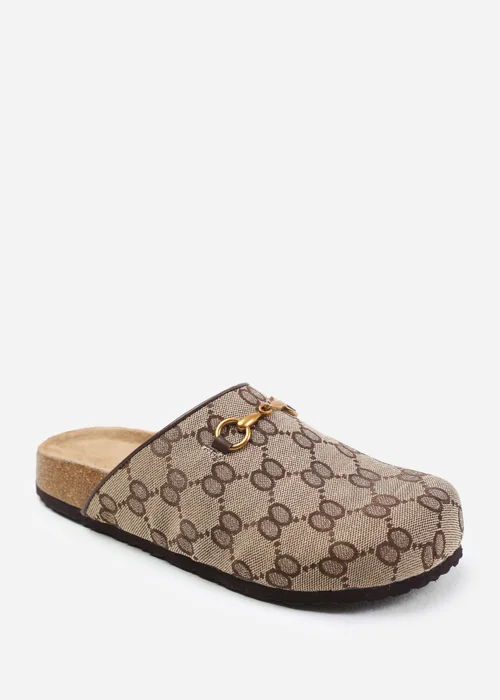 Where's That From Dublin Brown Open Back Slip On Loafers - Size 4 Image 2