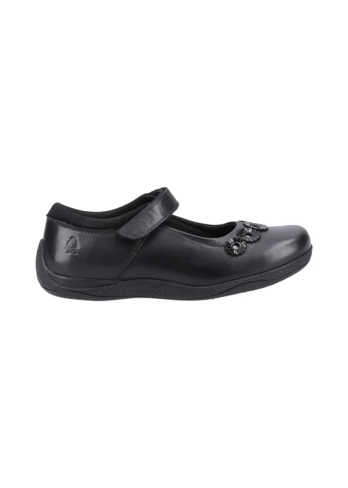Hush Puppies Girls Black Christina Junior School Shoes (Younger 10-Older 2) - 2 Image 1