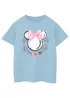 Disney Kids Blue Minnie Mouse Bows Flowers T-Shirt (3-13 Years) - Age 3-4 Years Image 1