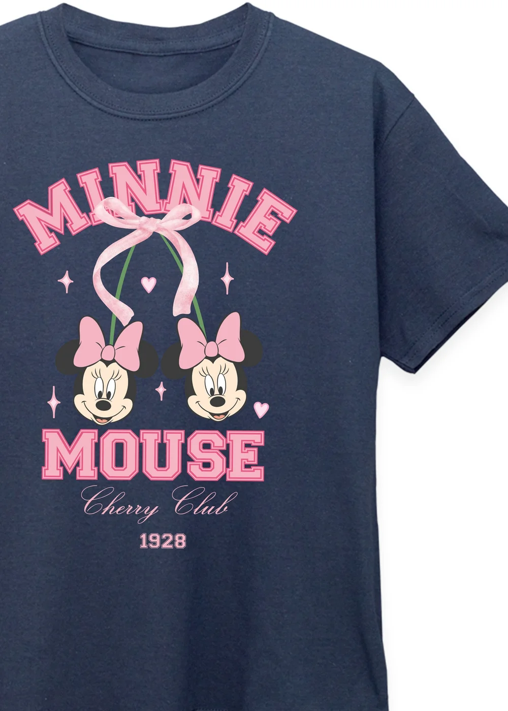 Disney Kids Navy Minnie Mouse Cherry Club T-Shirt (3-13 Years) - Age 12-13 Years Image 2