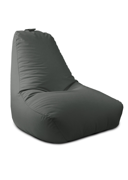 rucomfy Indoor/Outdoor Lounge Chair Grey Beanbag - One Size Image 3
