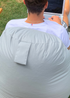 rucomfy Indoor/Outdoor Lounge Chair Platinum Grey Beanbag - One Size Image 2