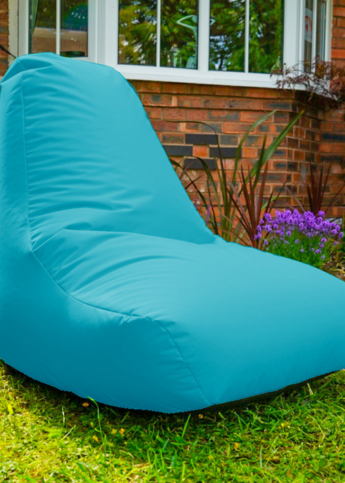 rucomfy Indoor/Outdoor Lounge Chair Turquoise Beanbag - One Size Image 1