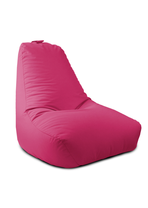 rucomfy Indoor/Outdoor Lounge Chair Cerise Pink Beanbag - One Size Image 3