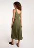 Blue Vanilla Khaki Bias Cut Midi Dress - 18 Image 2