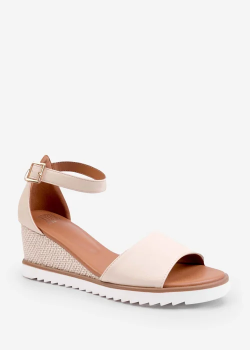 Where's That From Dusk Wedge With Buckle Ankle Strap Cream - Size 6 Image 2