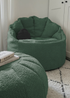 rucomfy Snug Cinema Chair Dark Green Beanbag - One Size Image 1