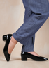Where's That From Seattle Black Patent Square Toe Block Heels - Size 7 Image 3