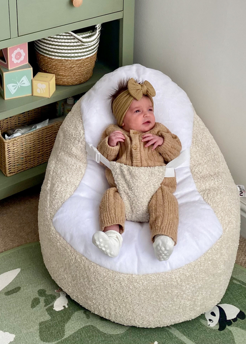 rucomfy Snug Gaga Natural Baby Beanbag - One Size Image 2