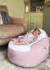rucomfy Printed Wish Upon A Star Pink Baby Beanbag - One Size Image 1