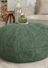 rucomfy Snug Pouffe Dark Green Beanbag - One Size Image 2