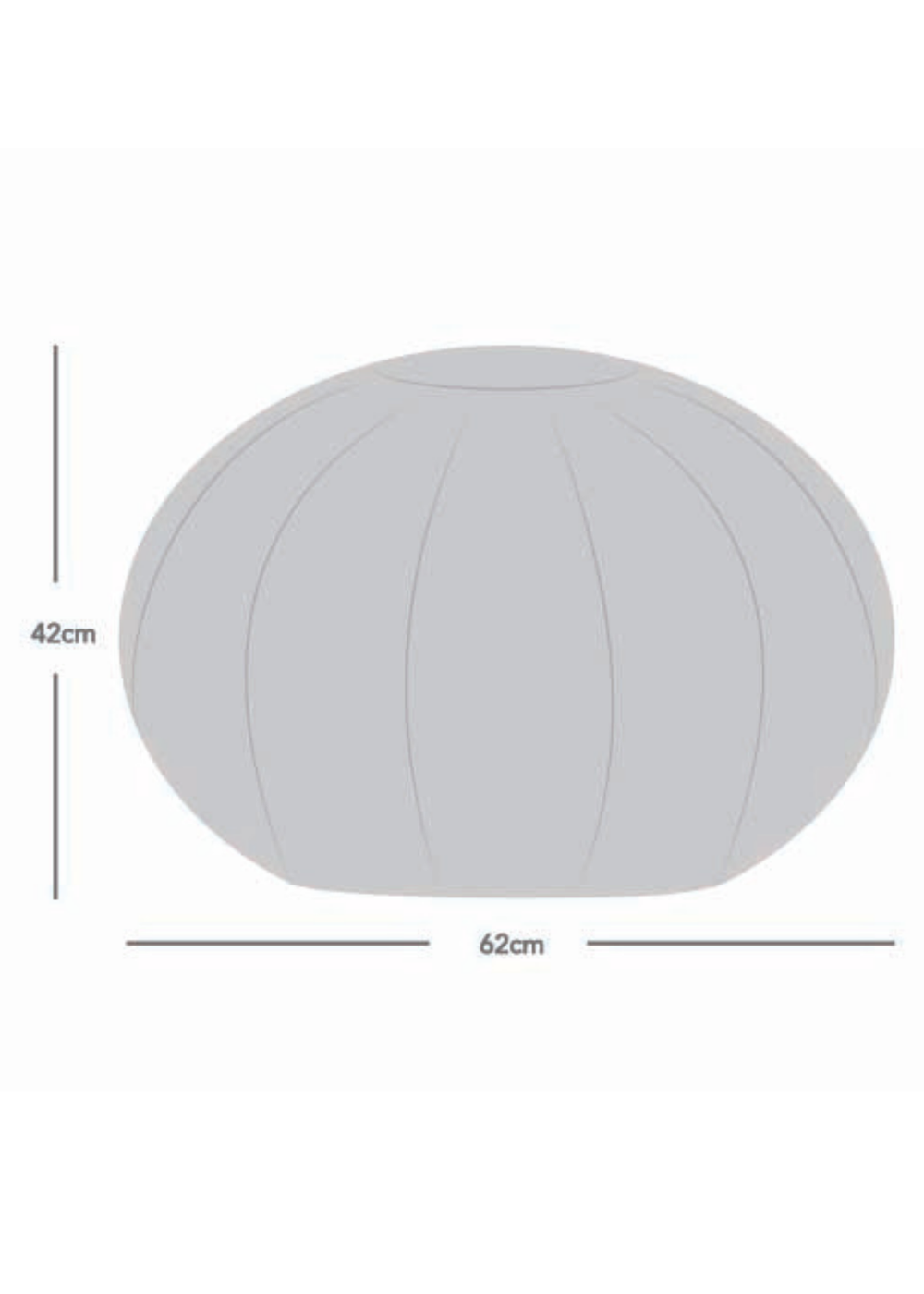 rucomfy Snug Pouffe Grey Beanbag - One Size Image 4