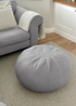 rucomfy Snug Pouffe Grey Beanbag - One Size Image 1
