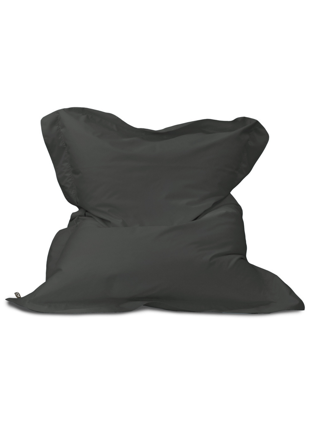 rucomfy Indoor/Outdoor Giant Squashy Squarbie Slate Black Beanbag - One Size Image 2