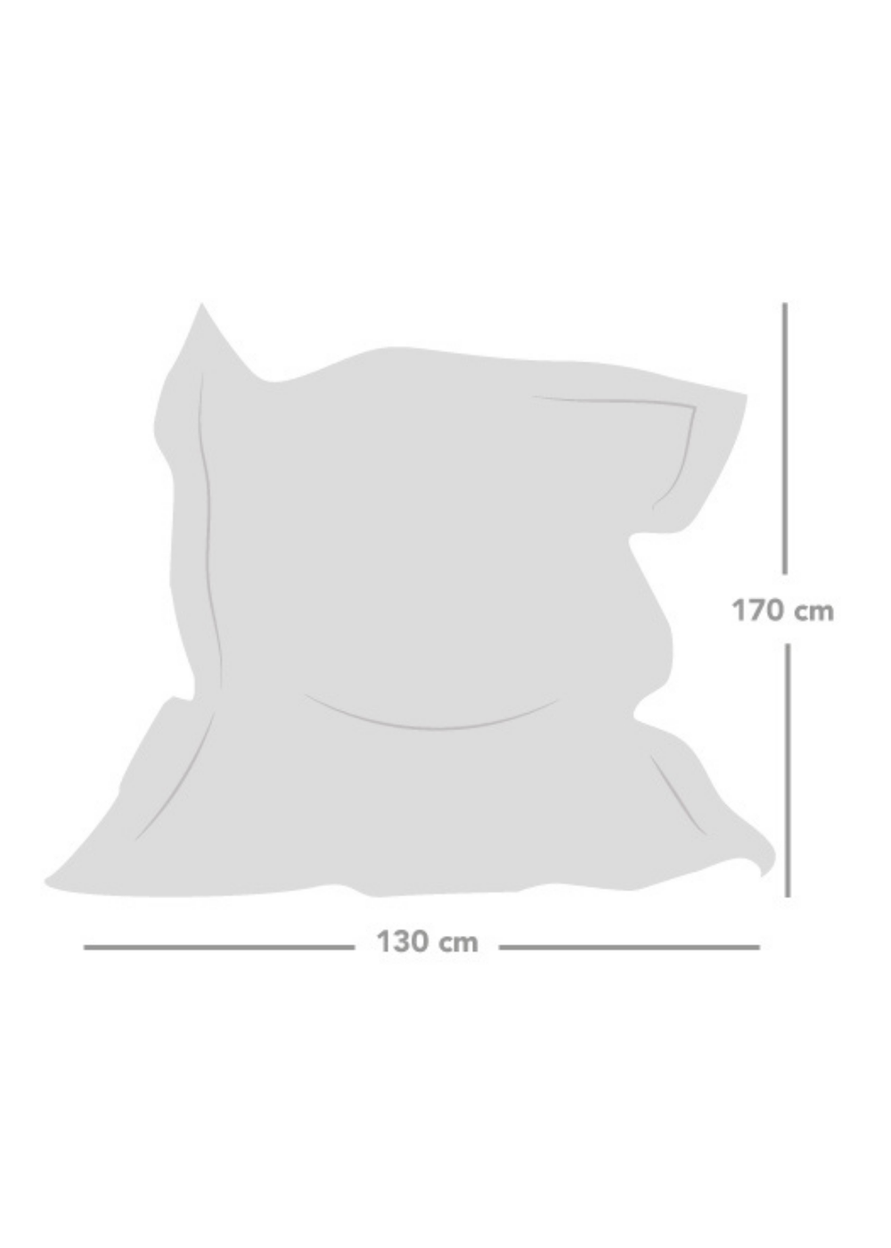 rucomfy Indoor/Outdoor Giant Squashy Squarbie Red Beanbag - One Size Image 4