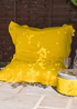 rucomfy Indoor/Outdoor Giant Squashy Squarbie Yellow Beanbag - One Size Image 1