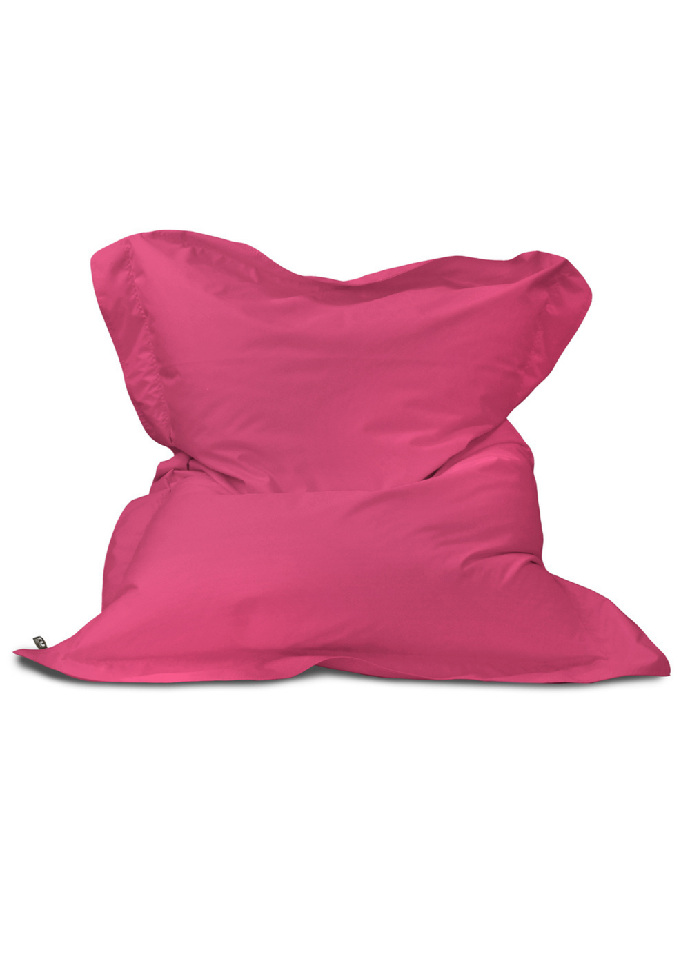 rucomfy Indoor/Outdoor Giant Squashy Squarbie Cerise Fuchsia Beanbag - One Size Image 2