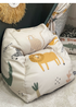 rucomfy Printed Kids Snuggle Chair Safari Friends Beanbag - One Size Image 1