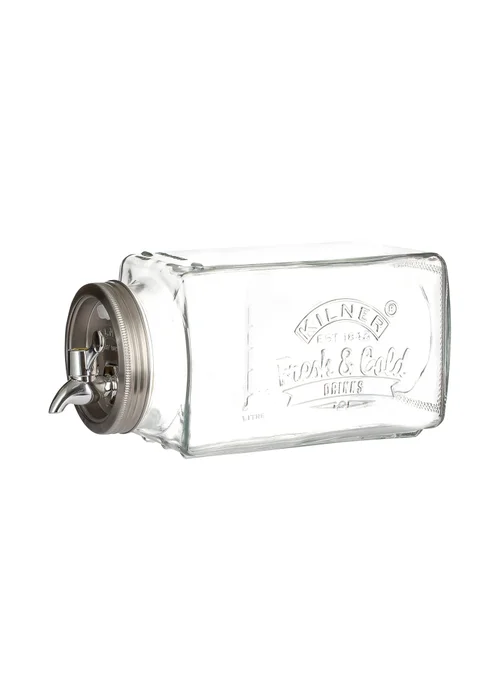 Kilner Glass Fridge Dispenser (3ltr) - One Size Image 1