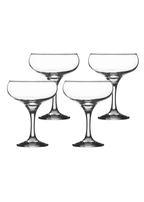 Ravenhead Entertain Set of 4 Cocktail Saucer Glasses - One Size Image 1