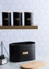 Typhoon Otto Black Bread Bin (10.5ltr) - One Size Image 5