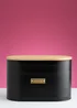 Typhoon Otto Black Bread Bin (10.5ltr) - One Size Image 2