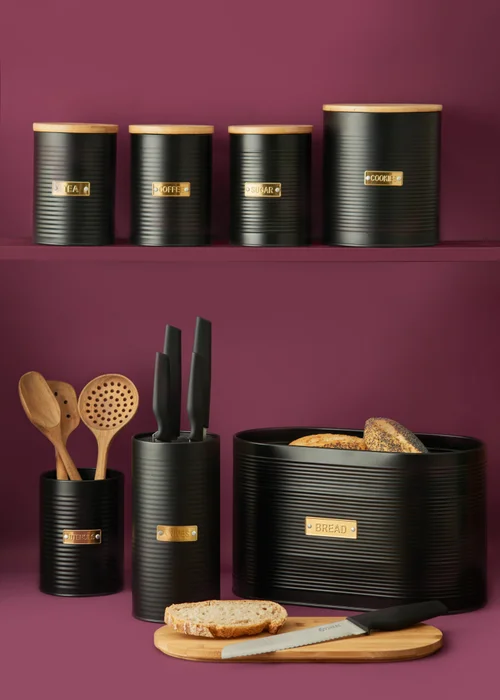 Typhoon Otto Black Bread Bin (10.5ltr) - One Size Image 3