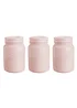 Kilner Set of 3 Ceramic Storage Jars Dusky Pink - One Size Image 1