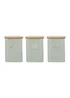 Typhoon Living Squircle Set of 3 Tea, Coffee, Sugar Storage Canisters (1.3 ltr) - One Size Image 1