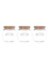 Kilner Set of 3 Universal Wooden Lid Jars ( 0.8l ) - One Size Image 1