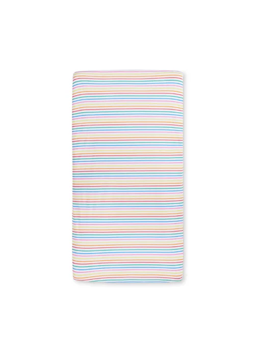 Ickle Bubba White Fitted Cot Bed Sheets Rainbow Dreams 2 Pack - 70 X 140 Image 1