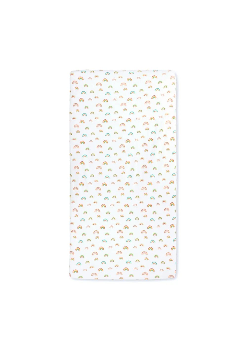 Ickle Bubba White Fitted Cot Bed Sheets Rainbow Dreams 2 Pack - 70 X 140 Image 2