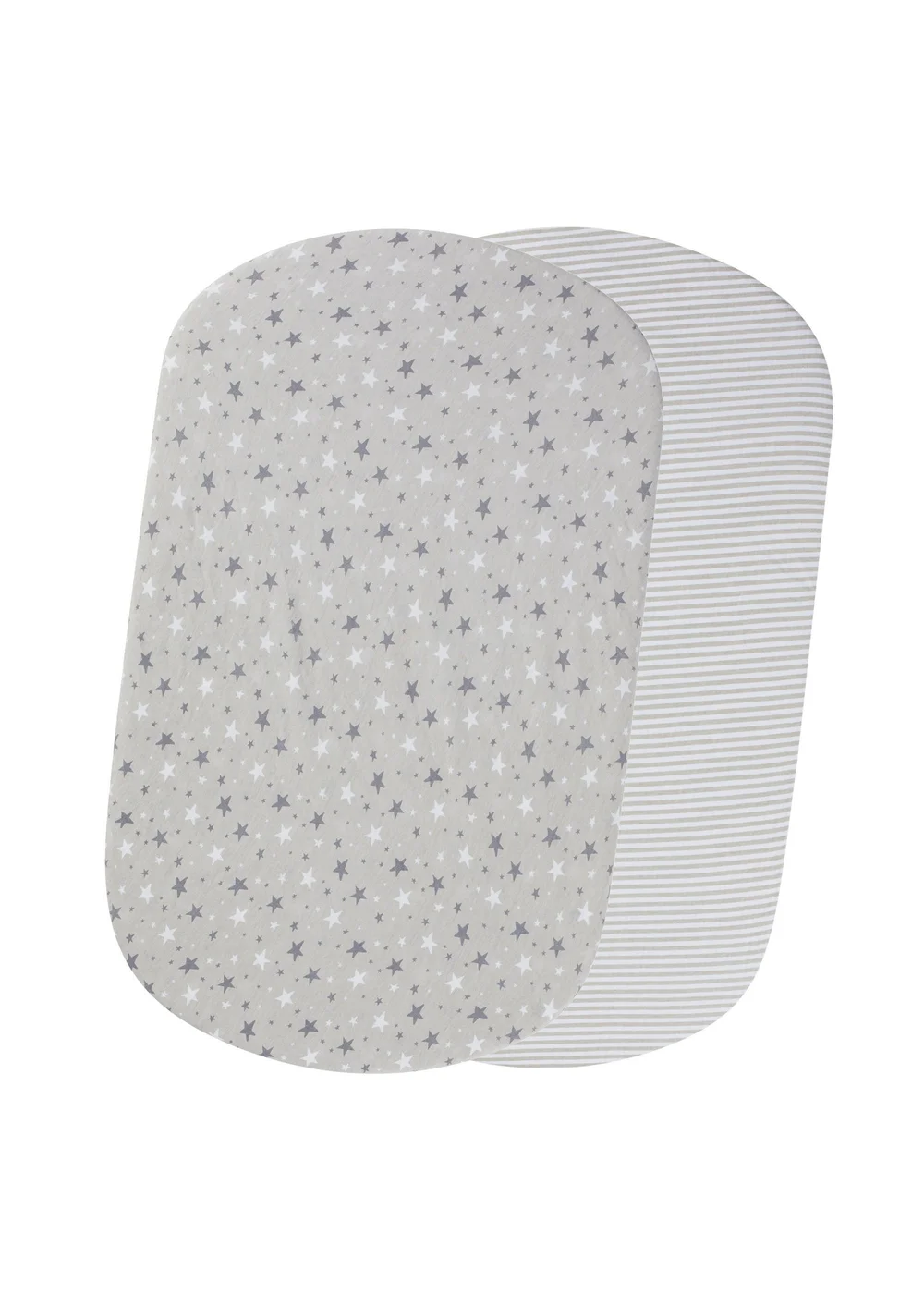 Ickle Bubba Grey Fitted Crib Sheets Cosmic Aura 2 Pack - 60 X 110 Image 1