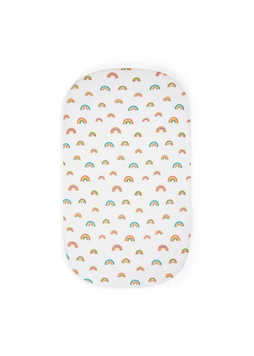 Ickle Bubba White Fitted Crib Rainbow Dreams Sheets 2 Pack - 60 X 110 Image 2