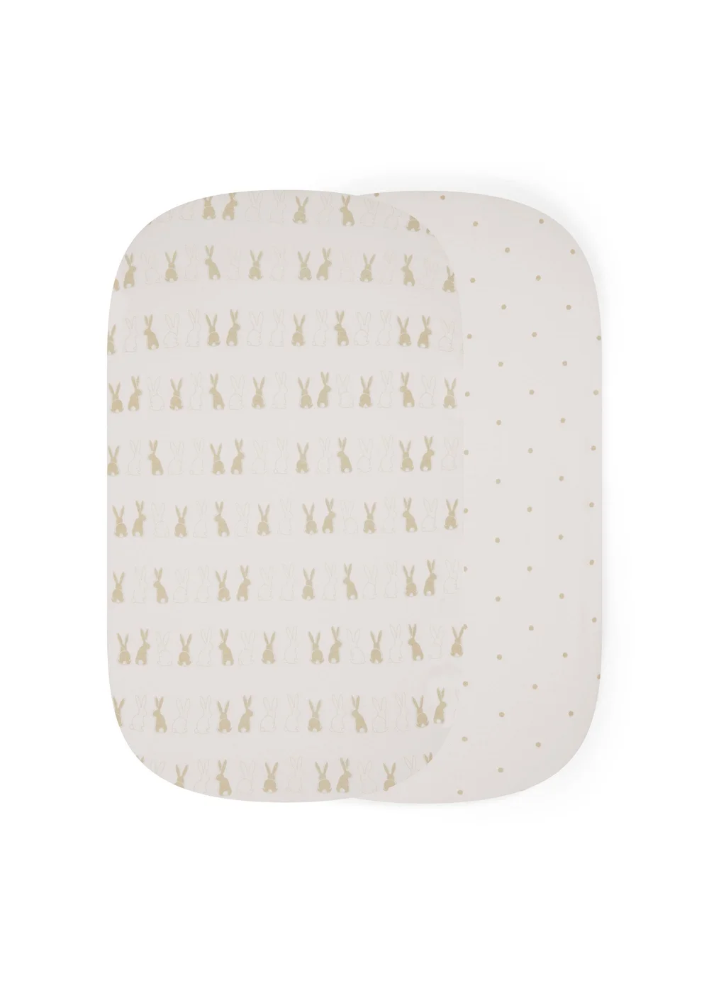 Ickle Bubba Cream Fitted Crib Sheets 2 Pack - 60 X 110 Image 1