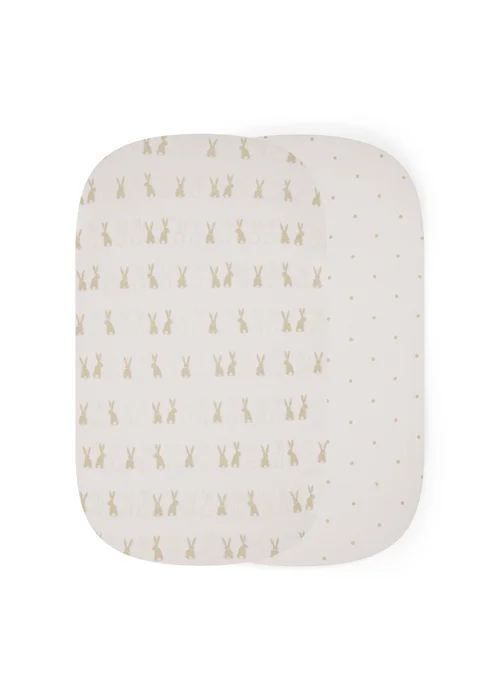 Ickle Bubba Cream Fitted Crib Sheets 2 Pack - 60 X 110 Image 1